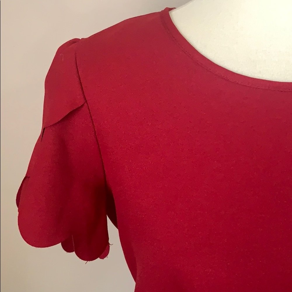 SHEIN‎ Size Large Blouse * Popular Style * Maroon - Picture 2 of 11